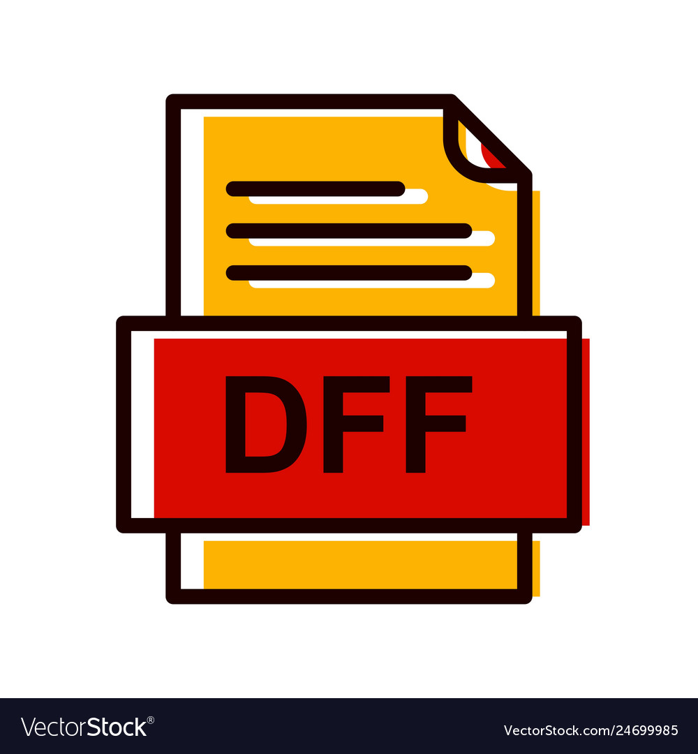 Dff file document icon