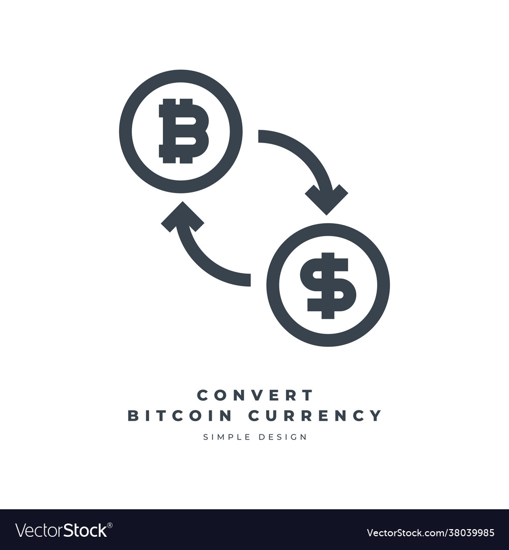 Dollar currency exchange bitcoin thin line icon