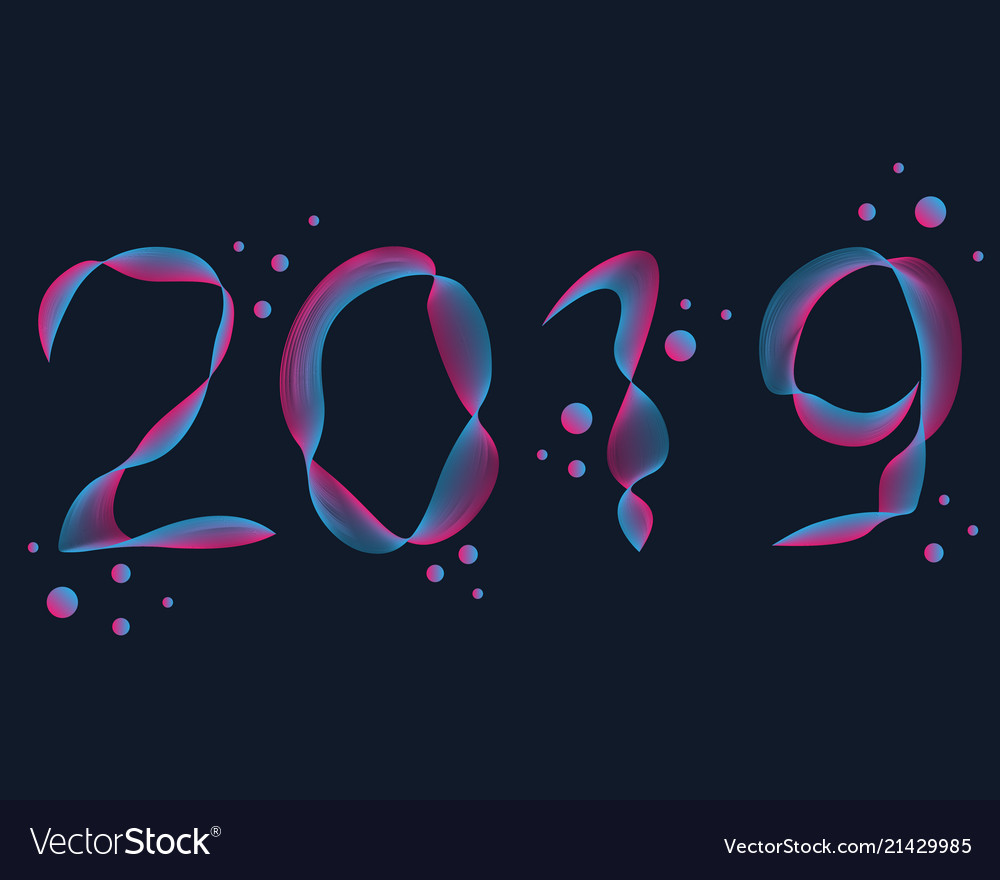 Fantasy fluid 2019 new year