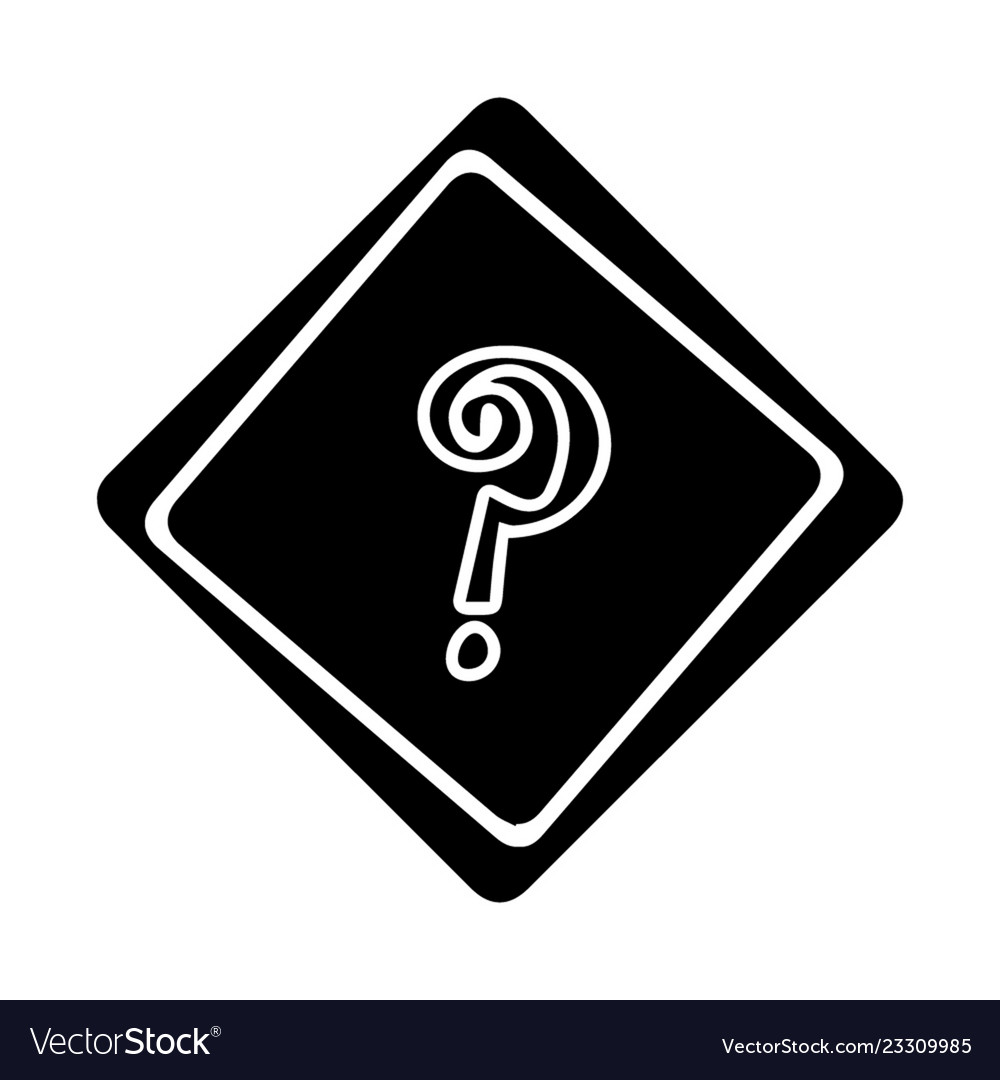 Frequency ask question icon black color vector image Frequency ask question icon black color