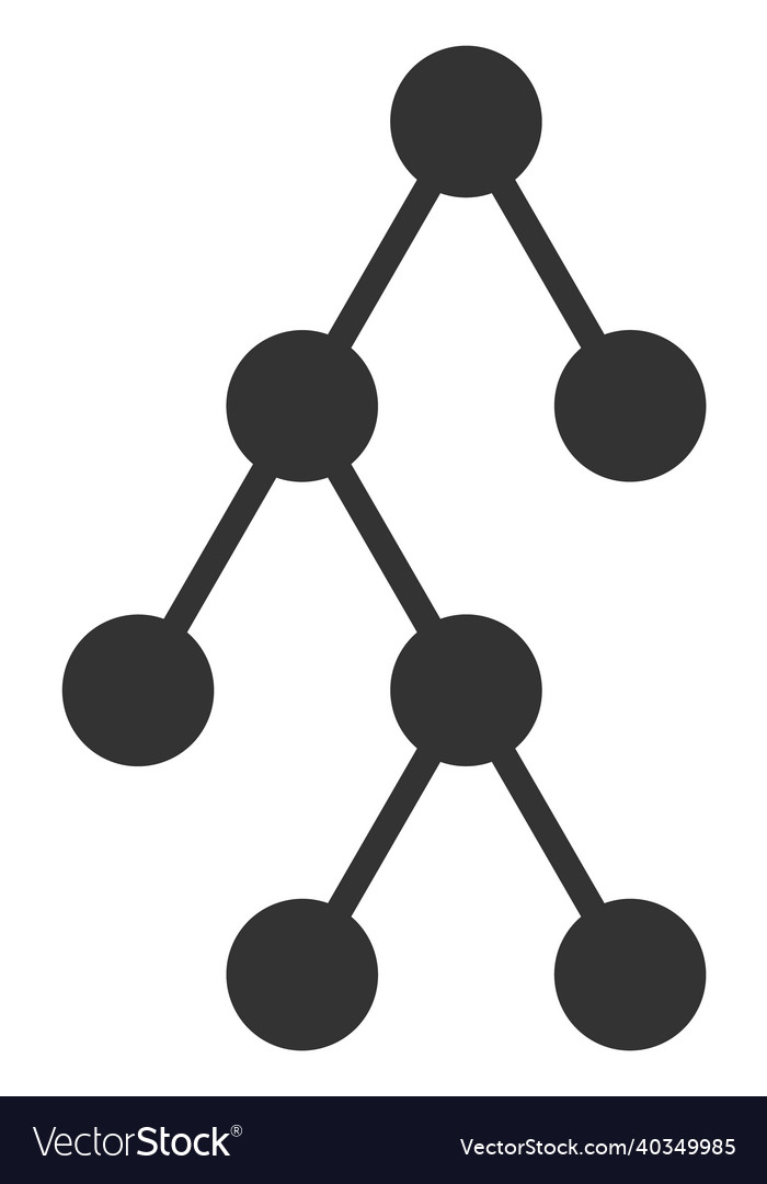 Hierarchy structure flat icon symbol