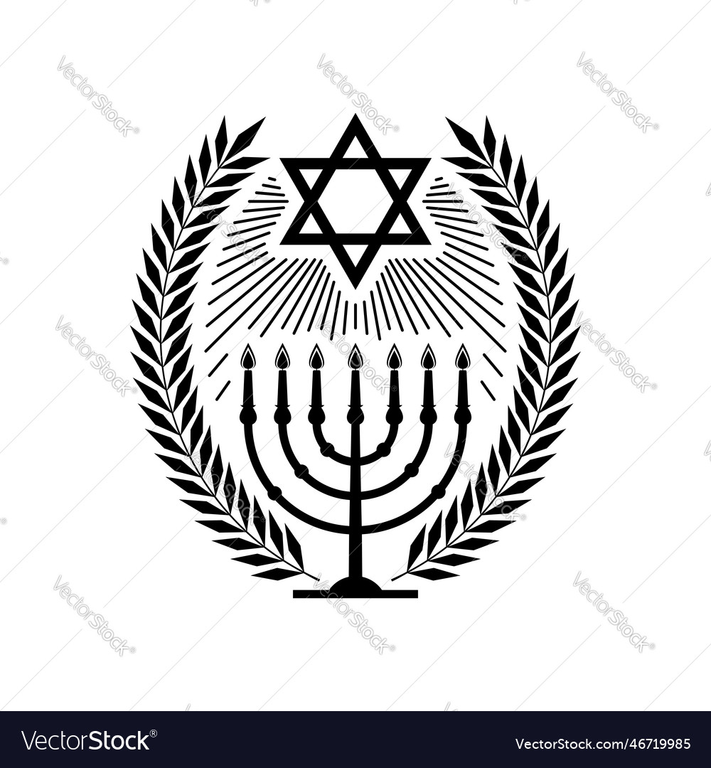 Jewish Star Of David Symbol Royalty Free Vector Image