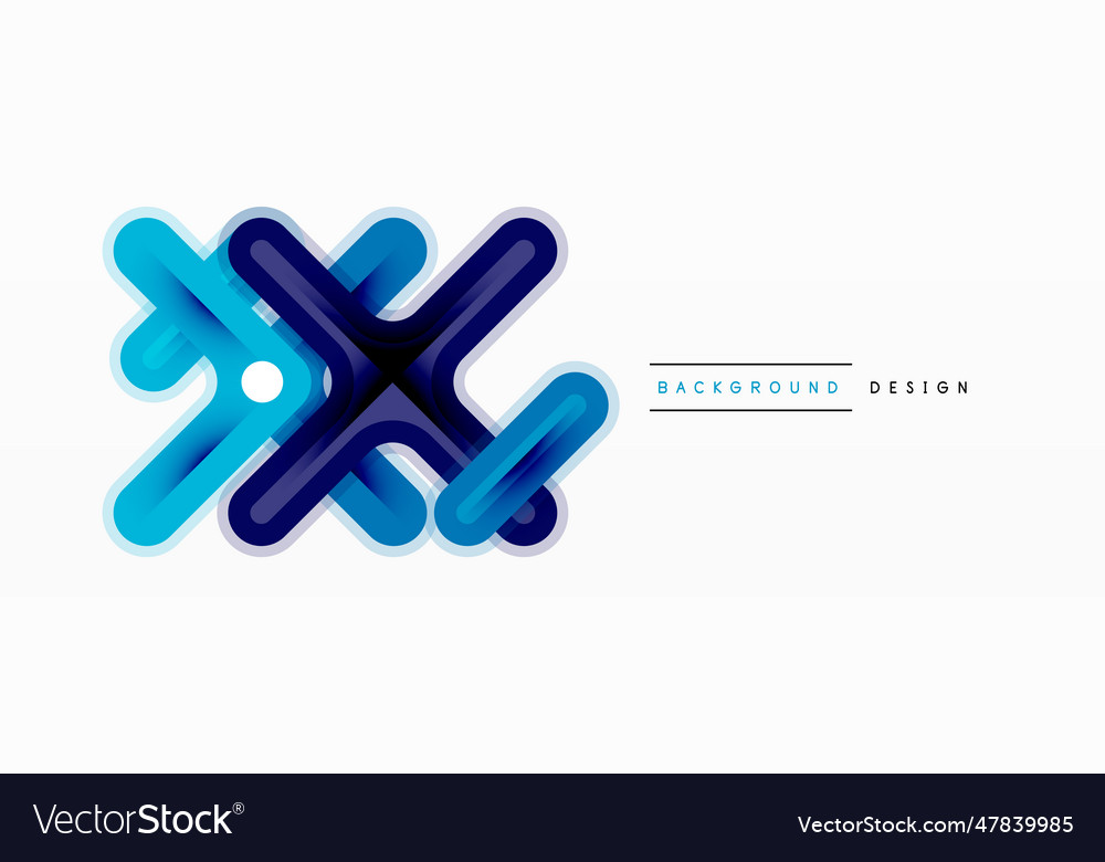Minimal geometric background cross line design Vector Image Minimal geometric background cross line design
