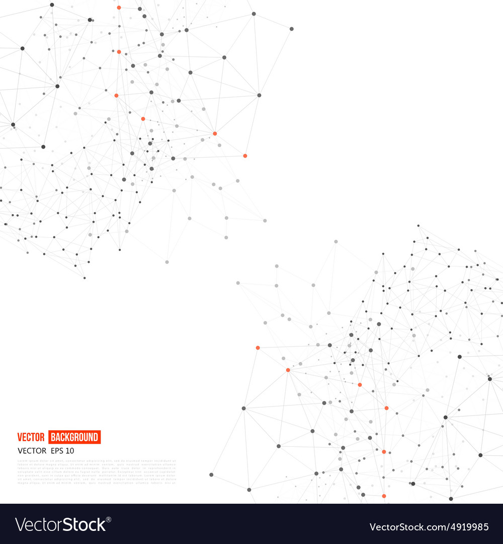 Network background abstract polygon