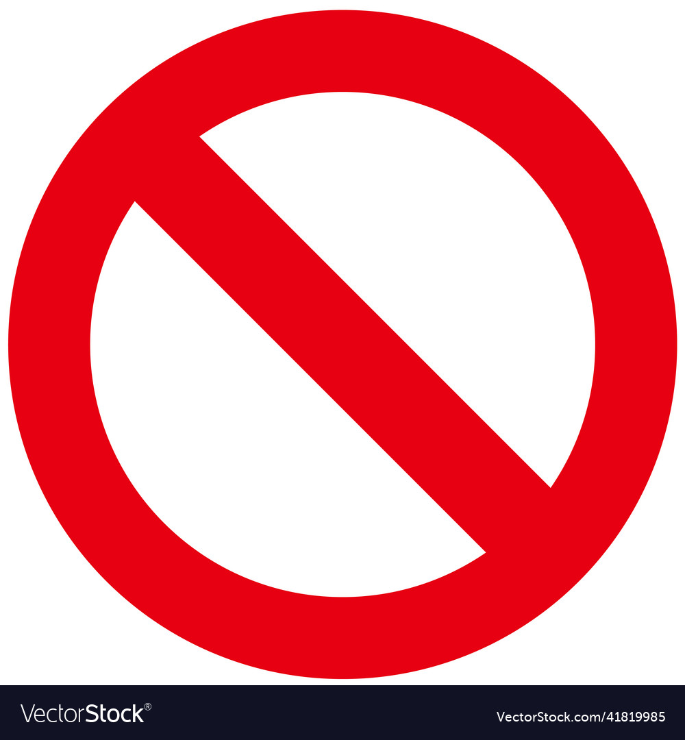 Prohibited sign or stop
