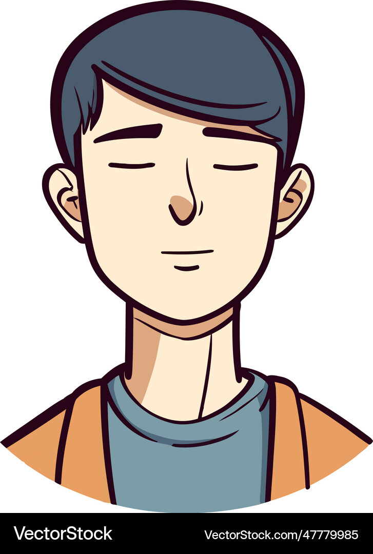 Smiling boy cheerful Royalty Free Vector Image