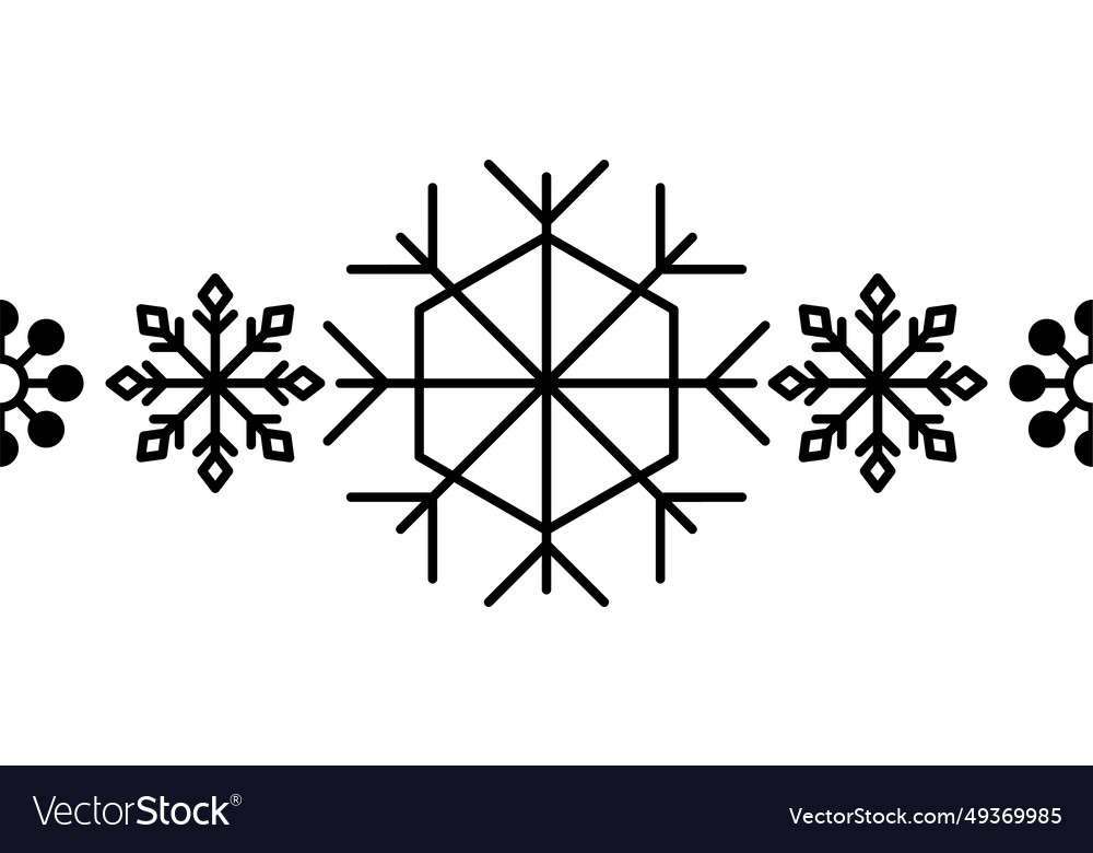 Snowflake frame element winter