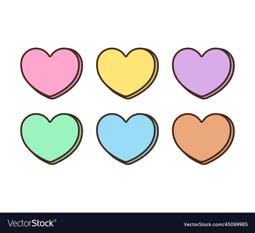 Sweet heart candy sweetheart isolated Royalty Free Vector Sweet heart candy sweetheart isolated Royalty Free Vector