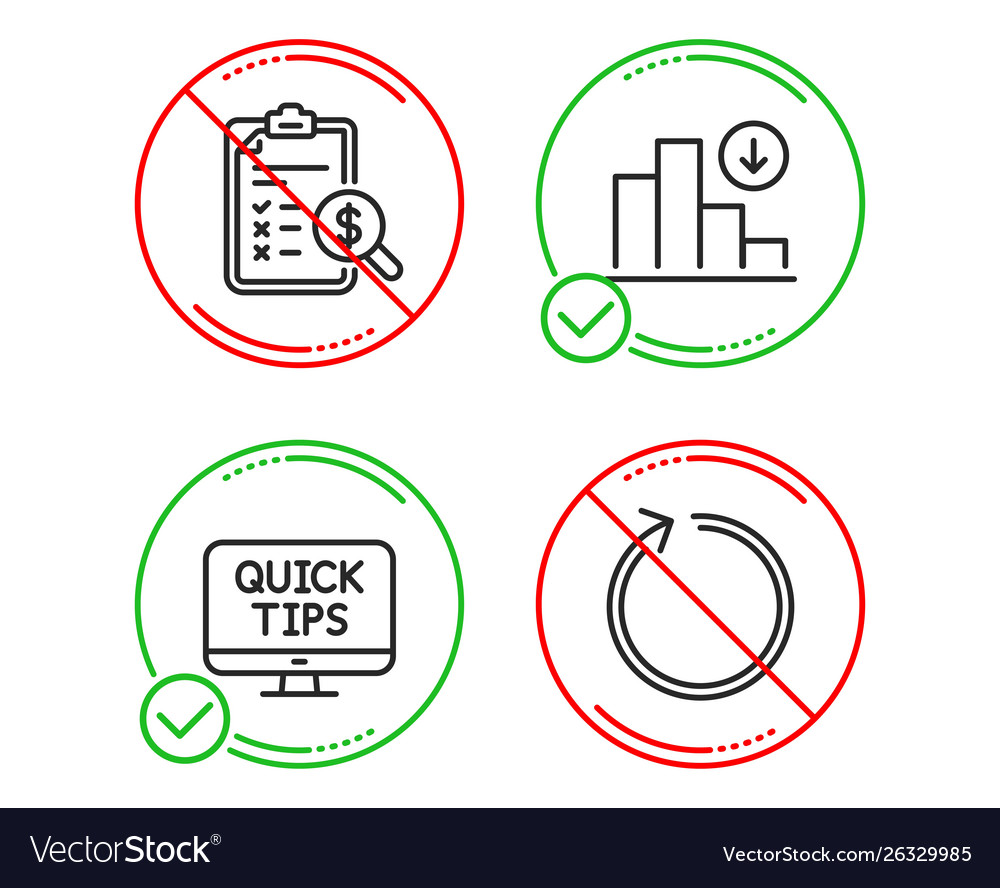 Web tutorials accounting report and decreasing vector image Web tutorials accounting report and decreasing