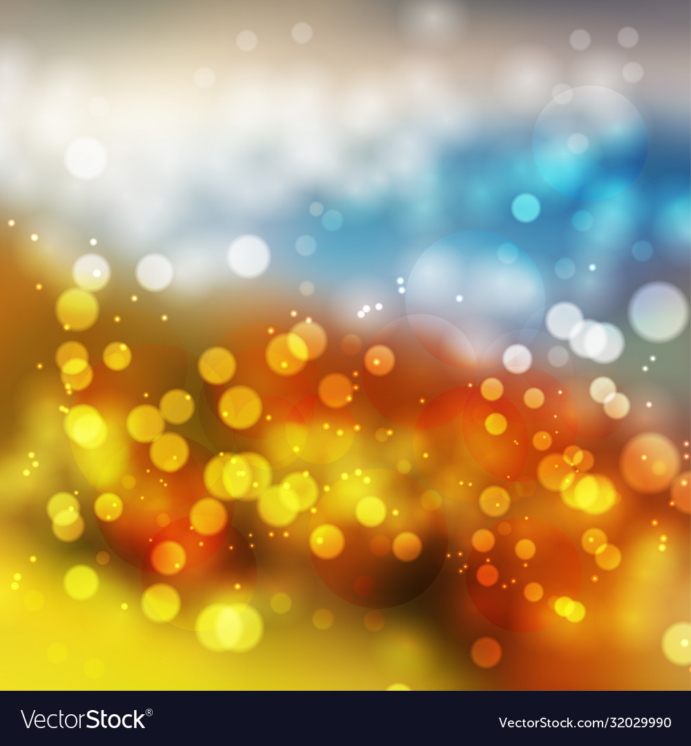 Amazing colorful bokeh abstract background vector image Amazing colorful bokeh abstract background