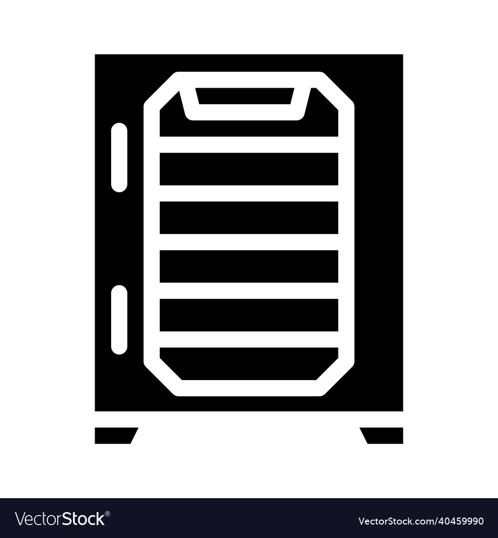 Dehydrator laboratory equipment glyph icon