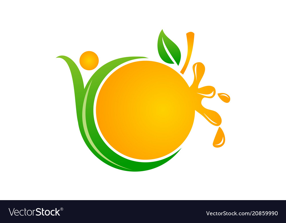 Health fruit juice Royalty Free Vector Image - VectorStock