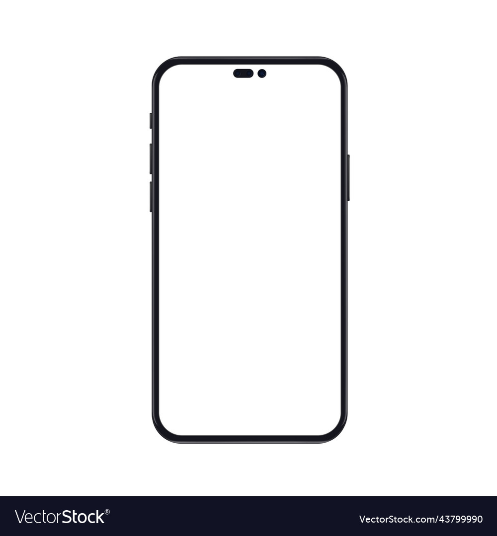 High quality realistic new version of smartphone Vector Image