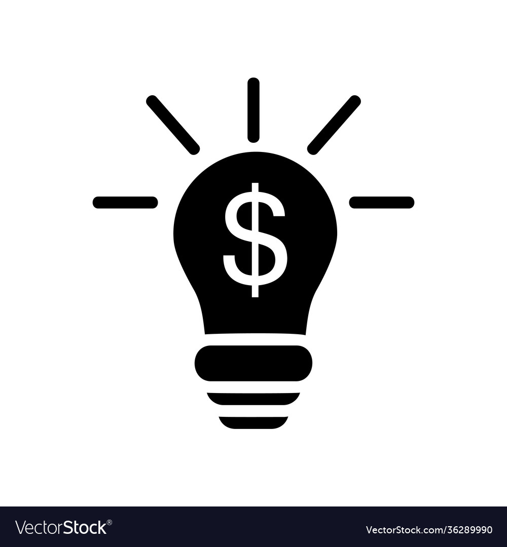 Idea icon in solid style about marketing