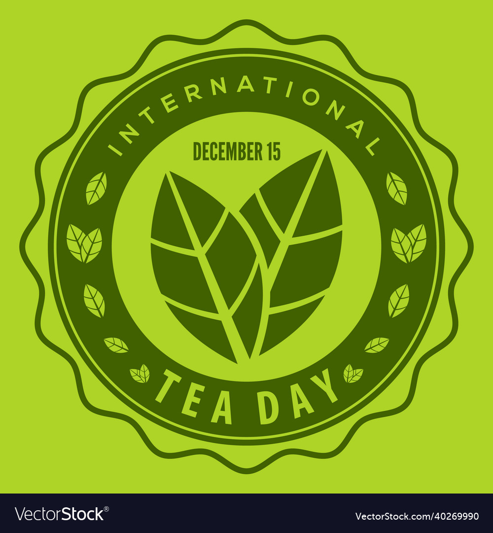 International tea day design concept eps10