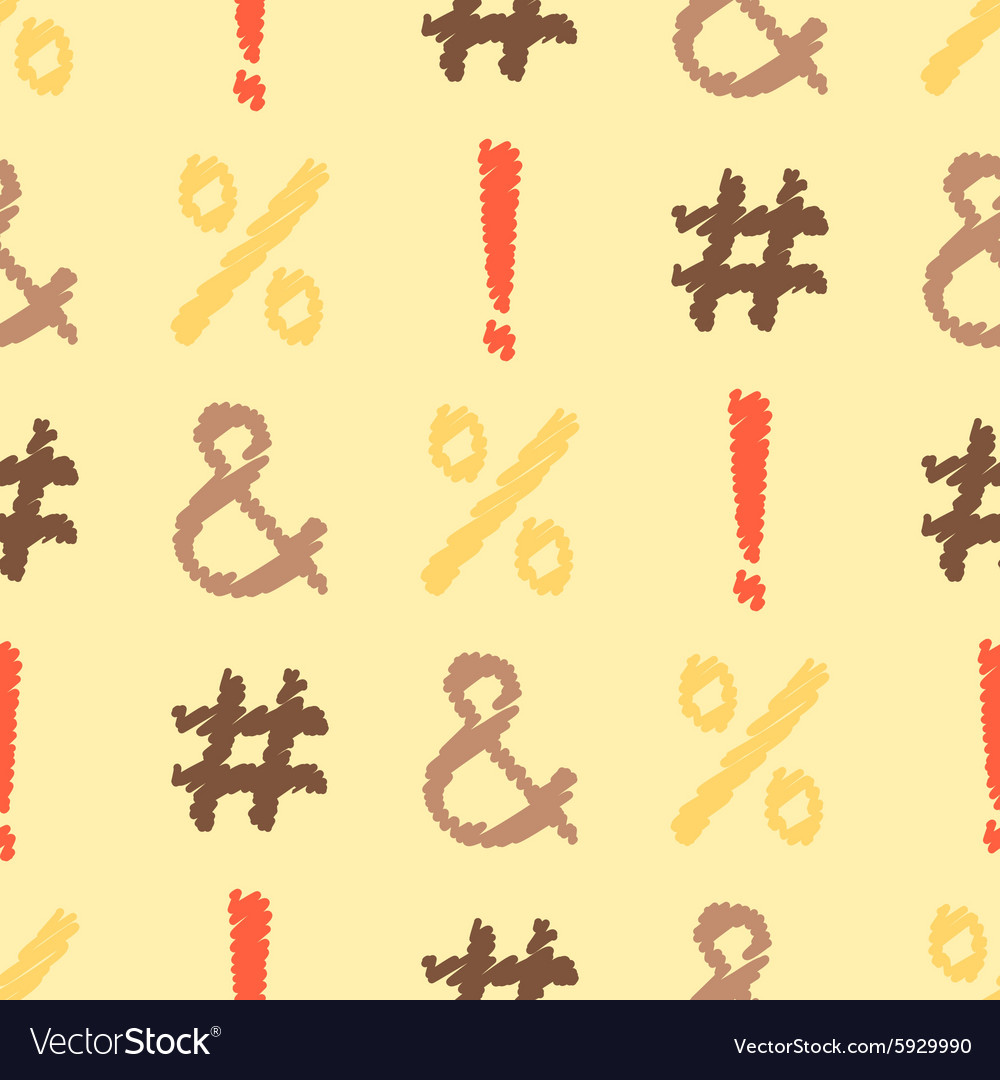 Seamless background with punctuation marks