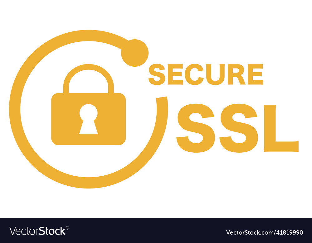 Secure ssl logo icon and padlock