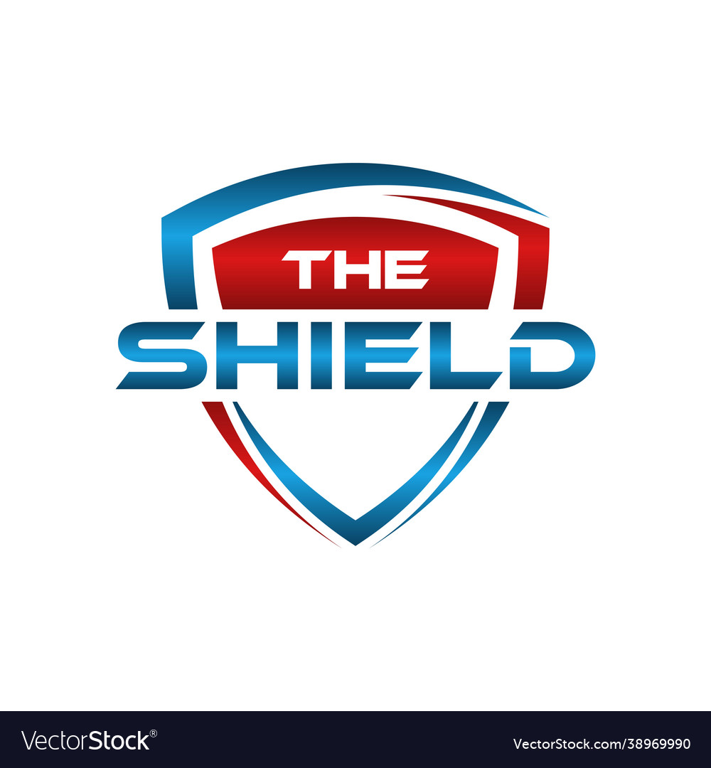 Shield creative business logo design Royalty Free Vector