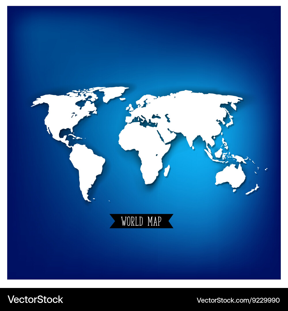 World map Royalty Free Vector Image - VectorStock