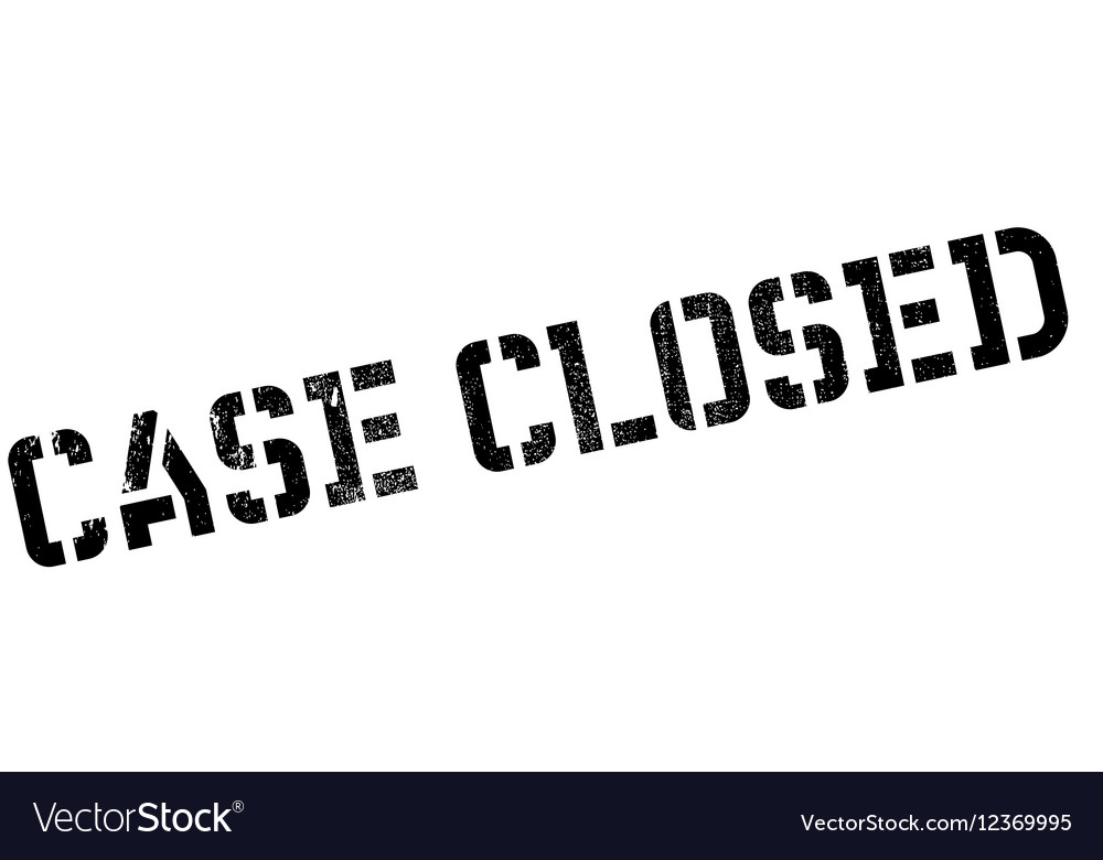 Case closed stamp Royalty Free Vector Image - VectorStock