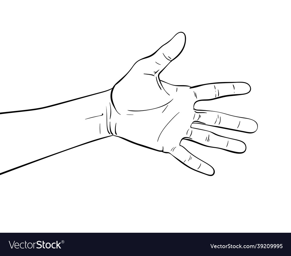 Hand Royalty Free Vector Image - VectorStock