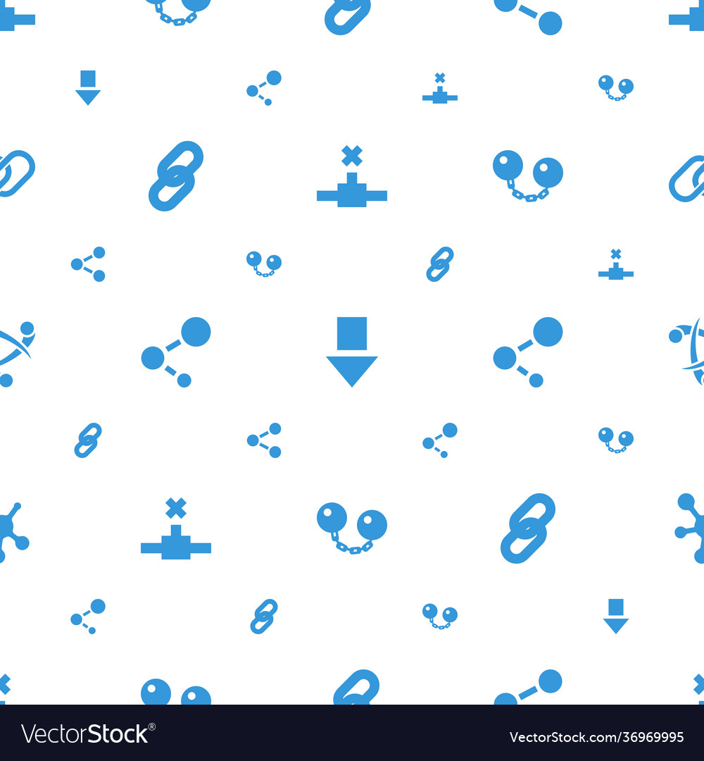 Link icons pattern seamless white background