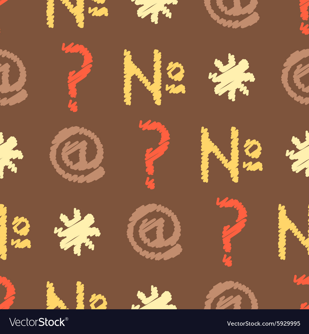 Seamless background with punctuation marks