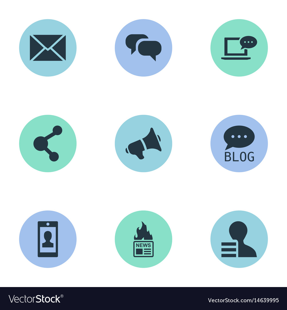 Set of simple user icons
