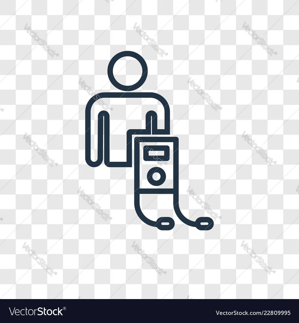 Tester concept linear icon isolated vector image Tester concept linear icon isolated