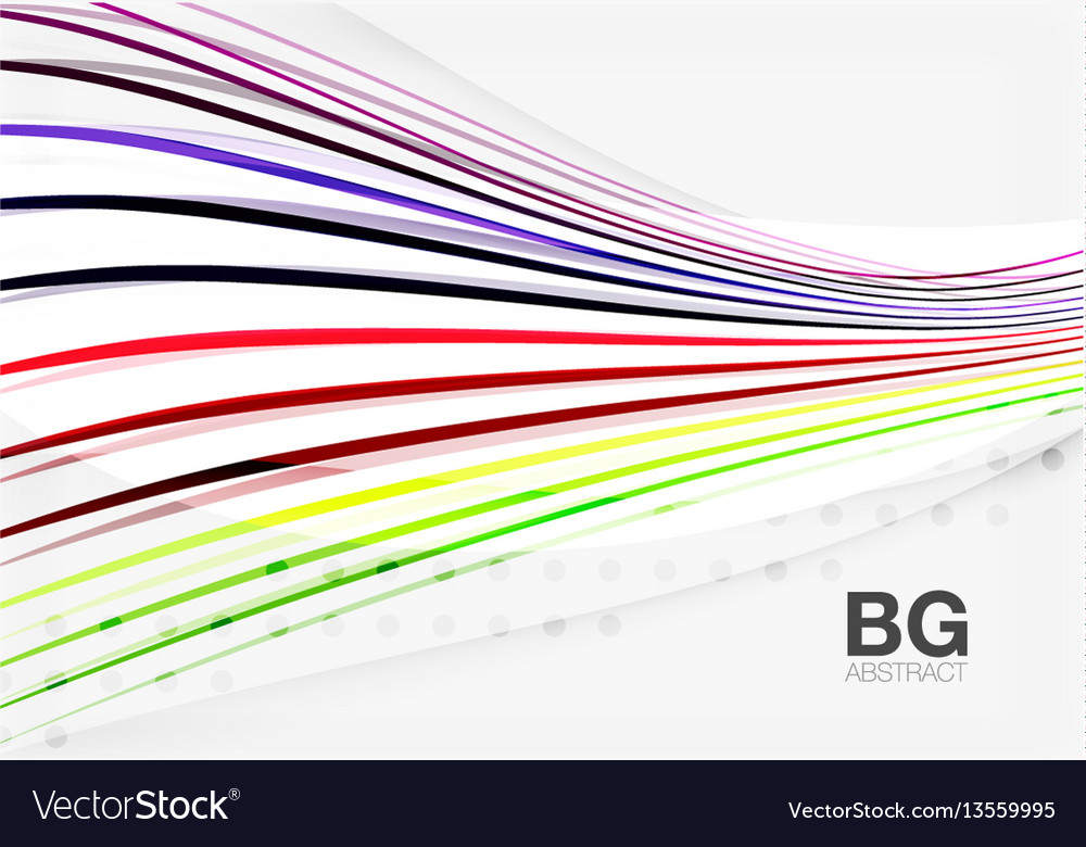 Thin lines wave abstract background Vector Image Thin lines wave abstract background