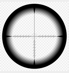 Telescope night view with measurement marks Vector Image