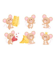 Cartoon Mouse With Big Ears Vector Images 97