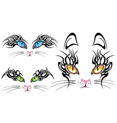 Silhouettes of cats Royalty Free Vector Image - VectorStock