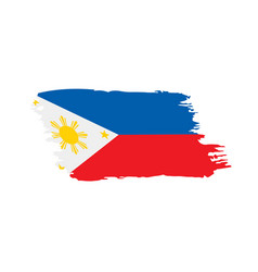 Philippines flag Royalty Free Vector Image - VectorStock