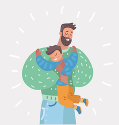 Father and Child Holding Hands