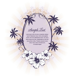 Summer floral frame Royalty Free Vector Image - VectorStock