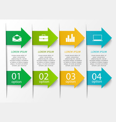 Infographic arrow circle template Royalty Free Vector Image