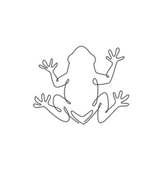 Cute frogs silhouette Royalty Free Vector Image