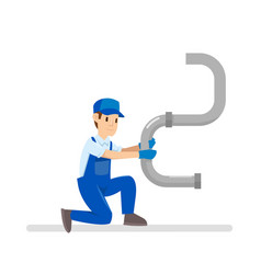 Construction Worker With tools Royalty Free Vector Image