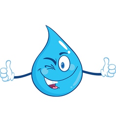 Waterdrop cartoon Royalty Free Vector Image - VectorStock