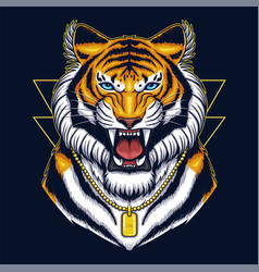 Tiger karate Royalty Free Vector Image - VectorStock