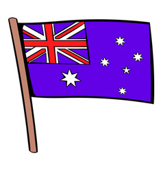 Australia flag Royalty Free Vector Image - VectorStock