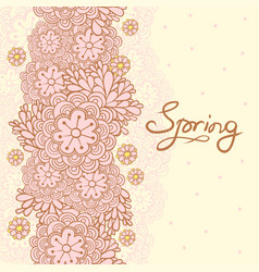 Spring card Royalty Free Vector Image - VectorStock