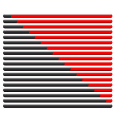 Horizontal progress loading bars steps phases Vector Image