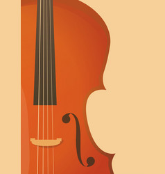 Poster for concert of classical music with violin Vector Image