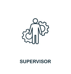 Supervisor icon symbol creative sign from Vector Image