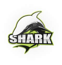 Shark logo for a sport team Royalty Free Vector Image