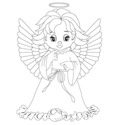 Little angel Royalty Free Vector Image - VectorStock