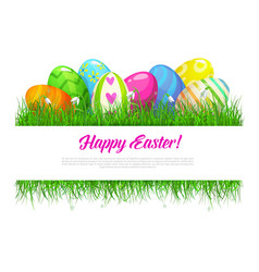 Easter decorative frame Royalty Free Vector Image