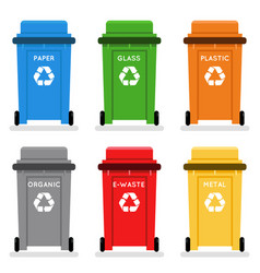 Metal trash can Royalty Free Vector Image - VectorStock